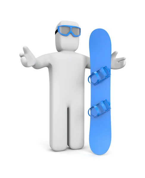 Snowboardzistka — Zdjęcie stockowe