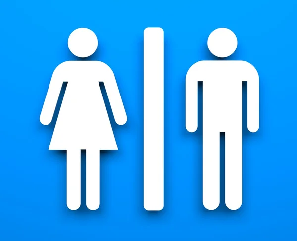 Символы туалета — стоковое фото