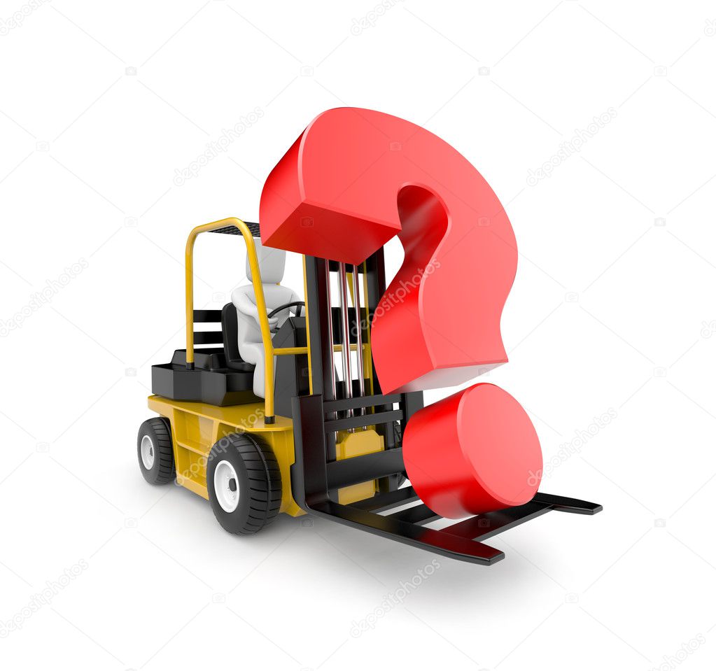 Forklift with question