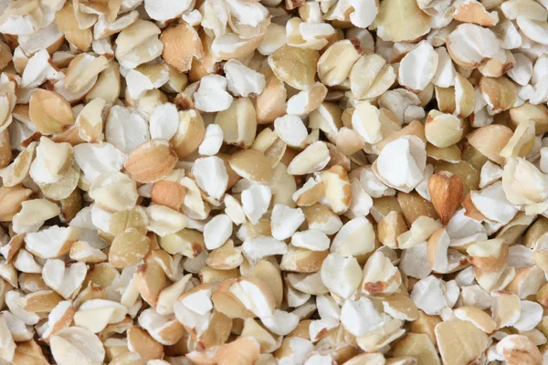 Dry raw buckwheat on white background — Stock Photo, Image