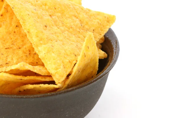 Tortilla chips i skål — Stockfoto