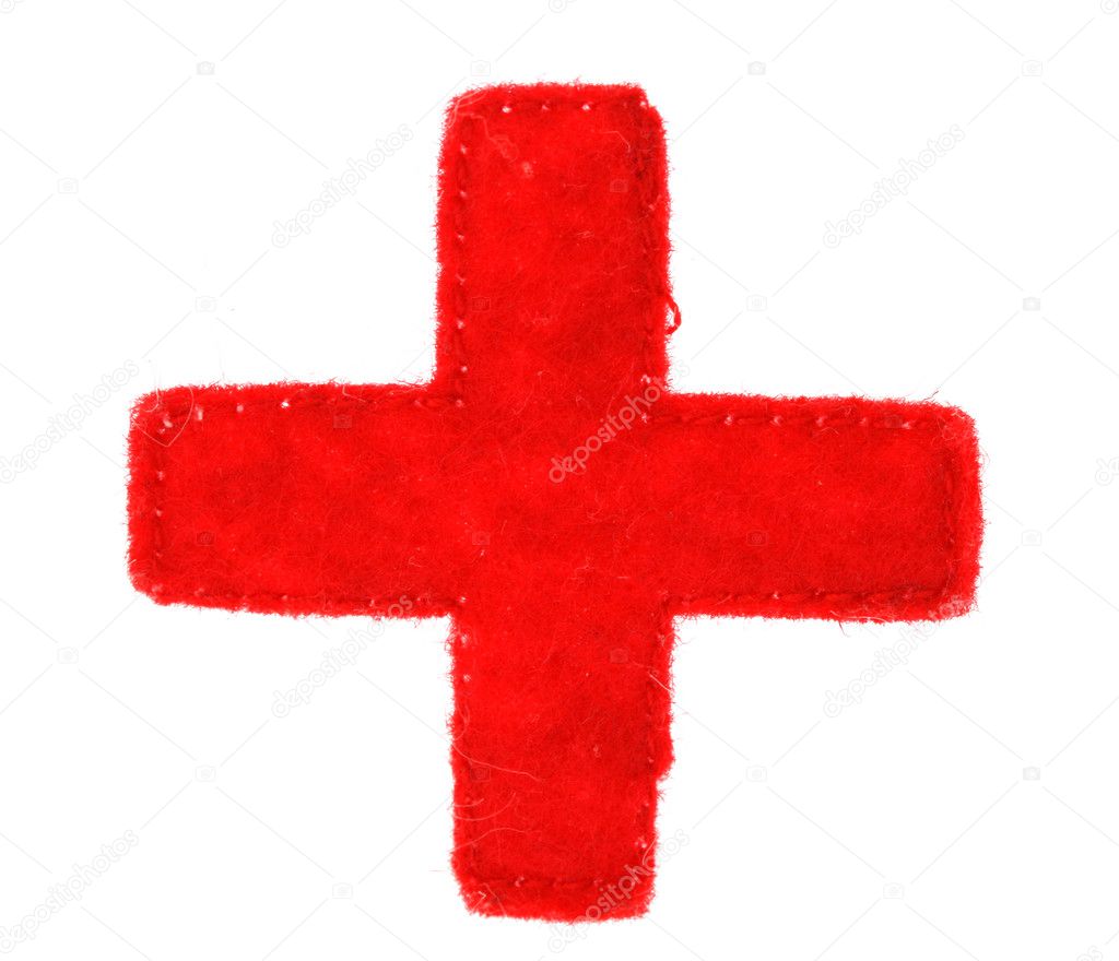 Medical red cross symbol