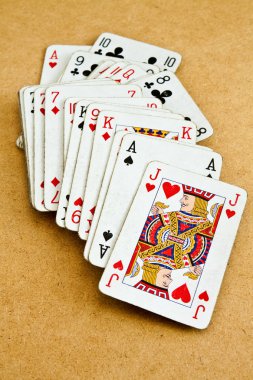 Old deck of cards clipart