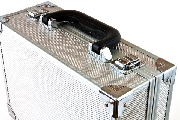 Металлический чемодан — стоковое фото