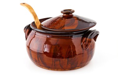 Clay pot for cooking clipart