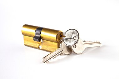 Cylinder with keys clipart