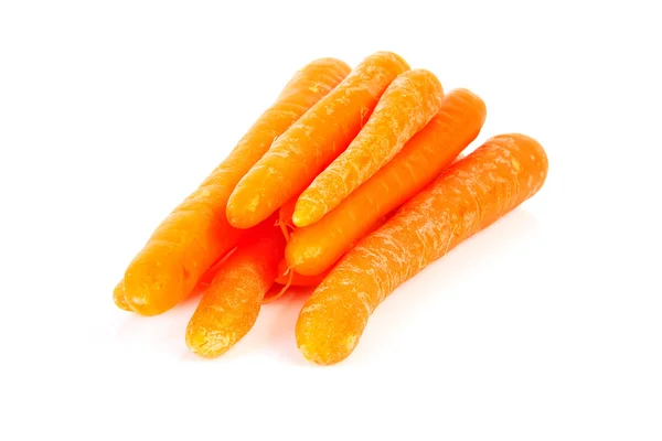 Stapel van rauwe wortelen — Stockfoto