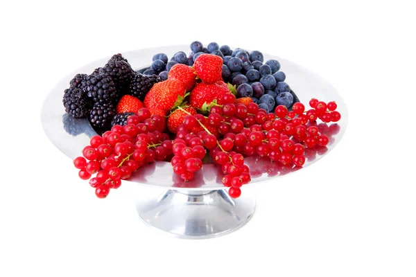 Tigela com fruta fresca e saudável — Fotografia de Stock