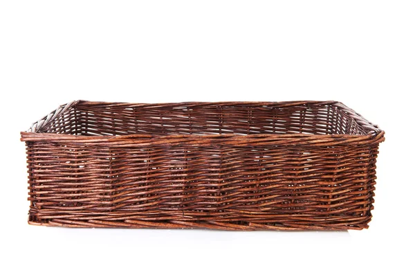 Big empty cane basket — Stock Photo, Image