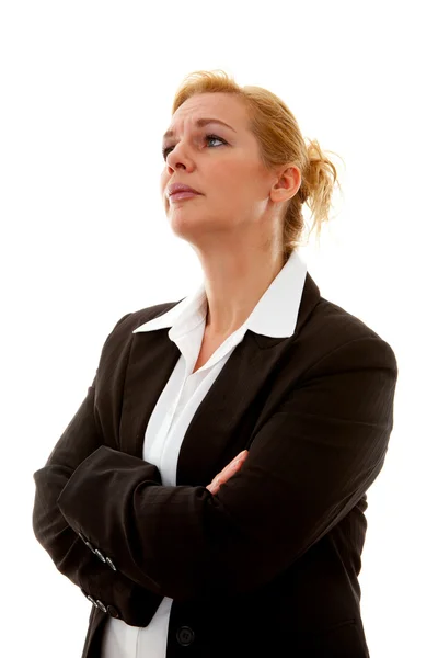 Business woman with arms crossed — Stock Photo, Image