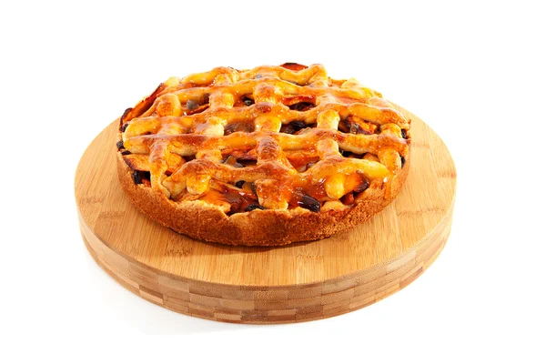 Heerlijke huis gebakken appeltaart — Stockfoto