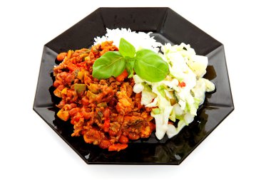 lezzetli chilli con carne plakalı