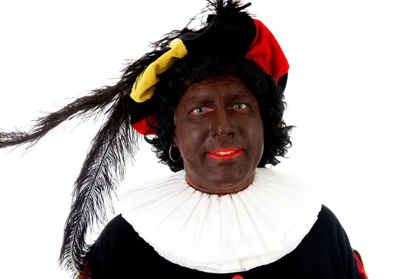 Zwarte piet (zwarte pete) typisch Nederlandse karakter — Stockfoto