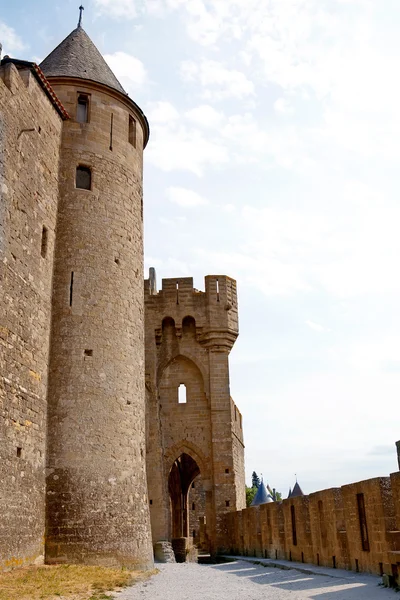 Древний замок Каркасон во Франции — стоковое фото