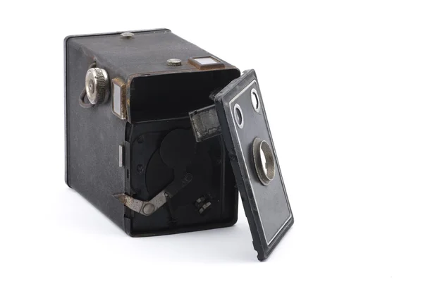 Câmera de caixa vintage em reparação — Fotografia de Stock