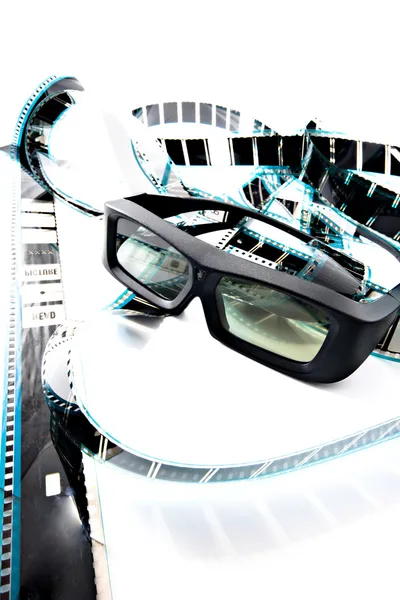 Óculos de obturador 3D Imagem De Stock