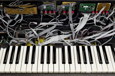 Synthesizer, electronik keyboard clipart