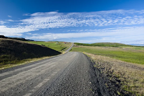 Malebná silnice na Islandu — Stock fotografie