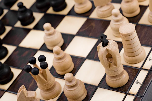 stock image Detailed view at chess pieces