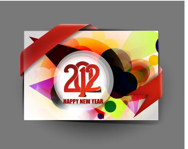 New year 2012 card design — Stock Vector