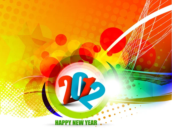 New year 2012 poster — Stock Vector