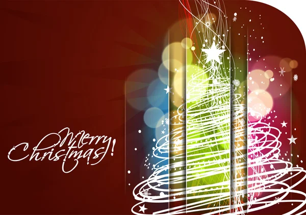 Nouvel an et Noël design coloré — Image vectorielle