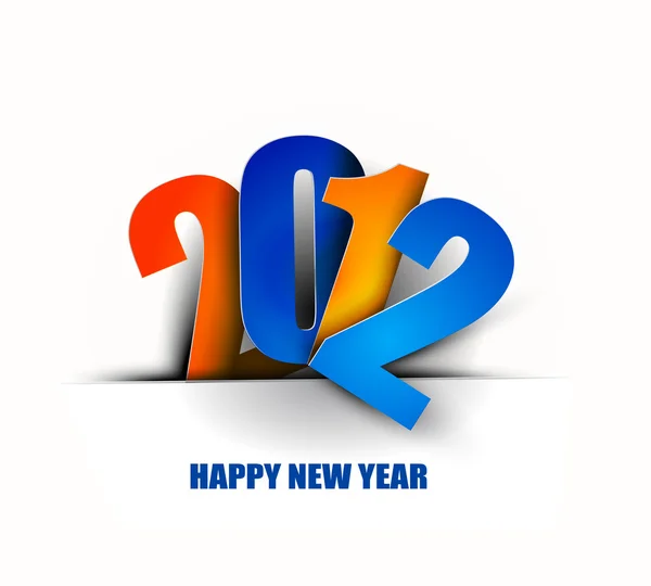 Nuovo anno 2012 poster — Vettoriale Stock
