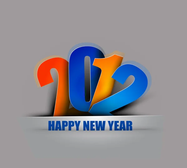 Плакат на Новый 2012 год — стоковый вектор