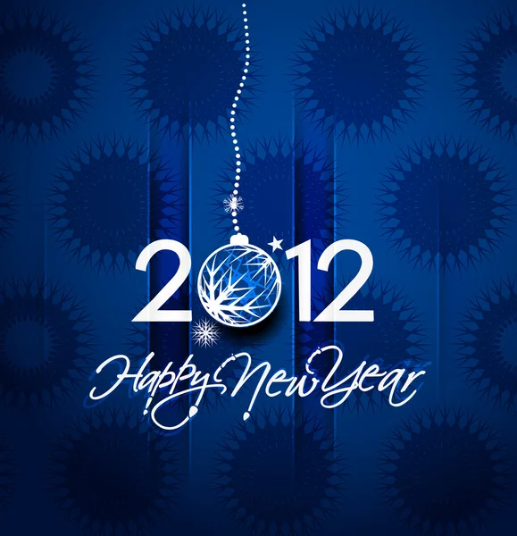Plakat für das neue Jahr 2012 — Stockvektor
