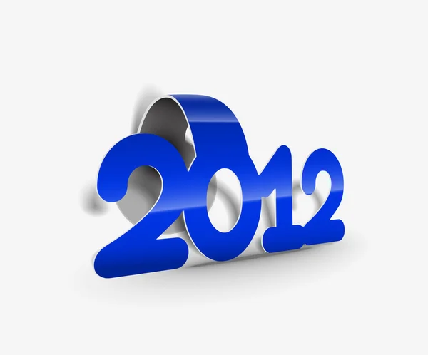 Ano Novo 2012 cartaz —  Vetores de Stock
