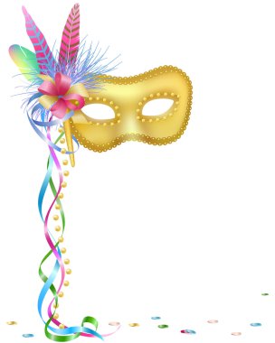 Mardi Gras mask clipart