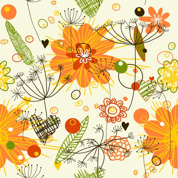 Patrón floral — Archivo Imágenes Vectoriales
