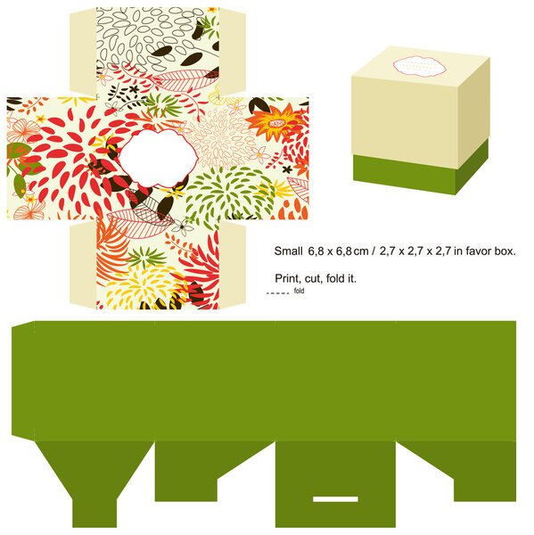 Gift box template