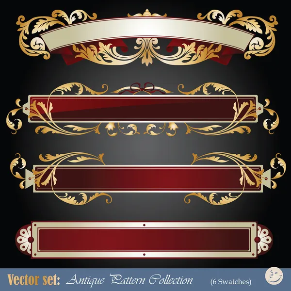 Banner de oro — Vector de stock