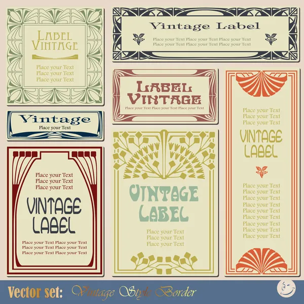 Vintage stijl etiketten — Stockvector
