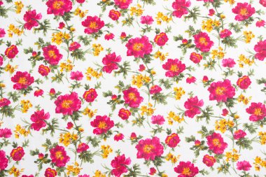 Floral pattern on seamless cloth. Flower bouquet. clipart