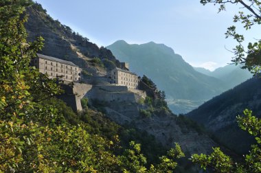 Fort yakınındaki saint paul köyünün sur ubaye, Fransa