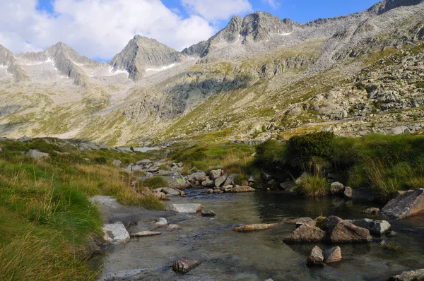 Creek in glacial valley — Stock Photo, Image