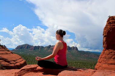 Yoga in Sedona clipart