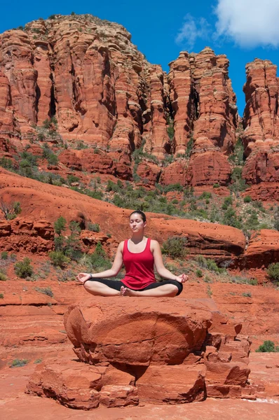 Yoga in natura — Foto Stock