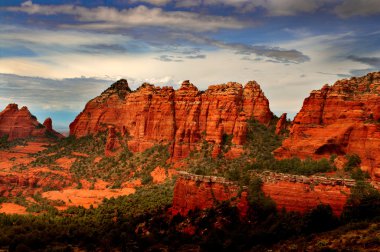 Sunset in Sedona clipart