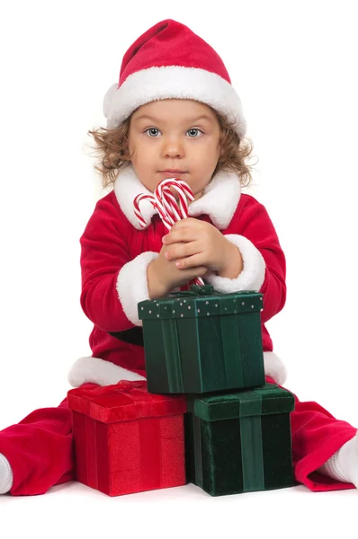 Niño y Navidad —  Fotos de Stock