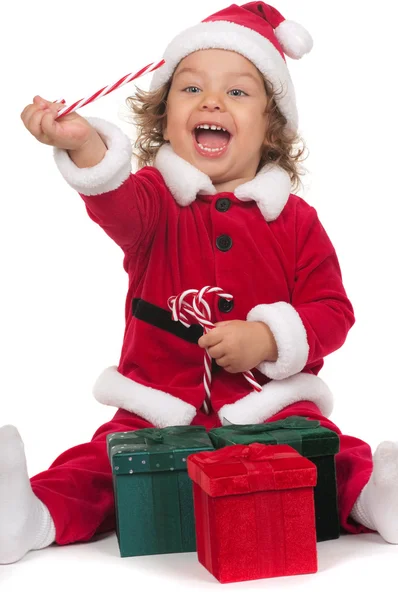 O pequeno Pai Natal — Fotografia de Stock