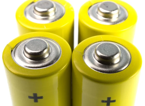 Yellow battery — Stock Photo, Image