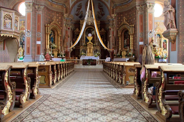 Iglesia de Ortisei — Foto de Stock