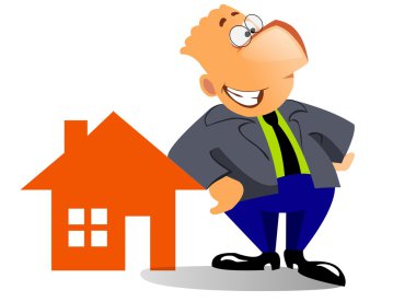 Real estate agent clipart