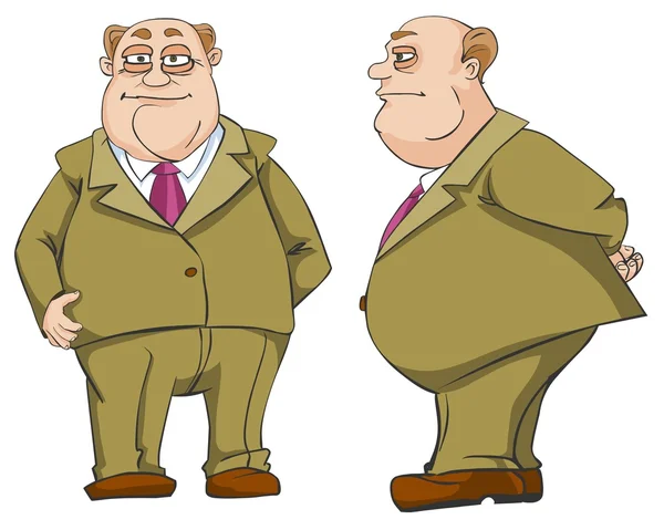 Cartoon boss character — Stock Photo, Image