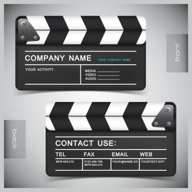 Vector set of creative business cards clipart