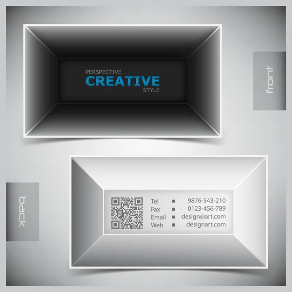 Vektor-Set kreativer Visitenkarten — Stockvektor