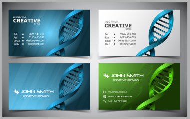 Vector set of creative business cards clipart